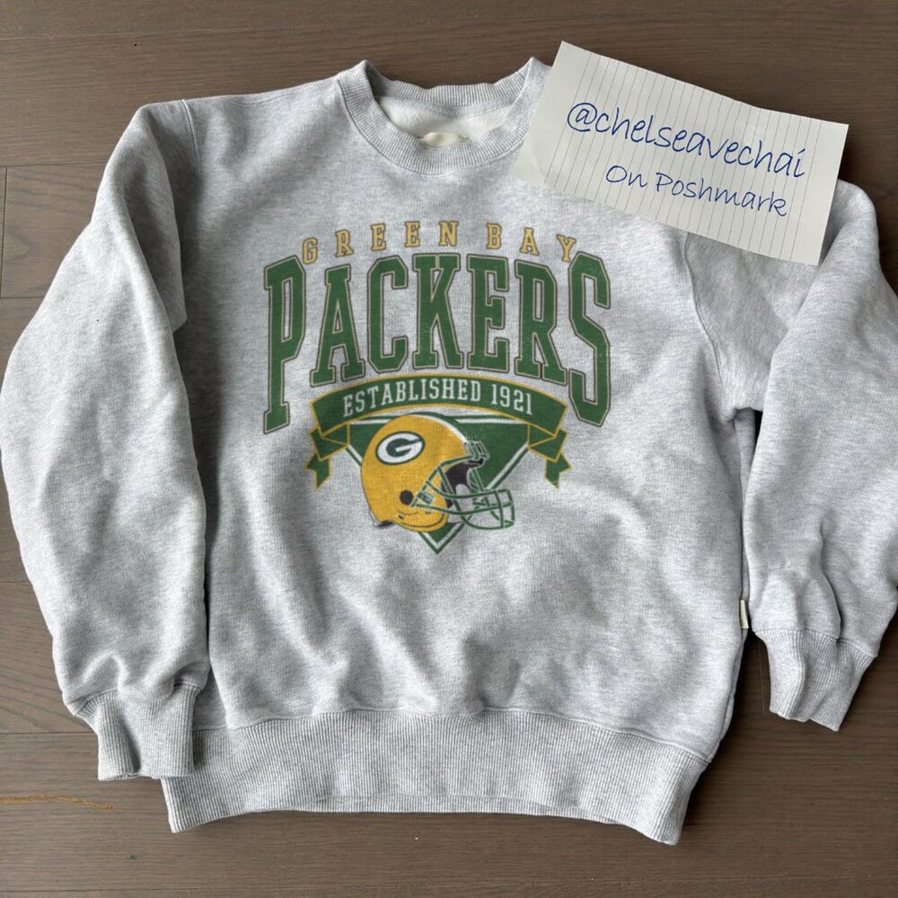 Vintage Green Bay Packers Football Sweatshirt, Retro NFL Green Bay Packers Shirt